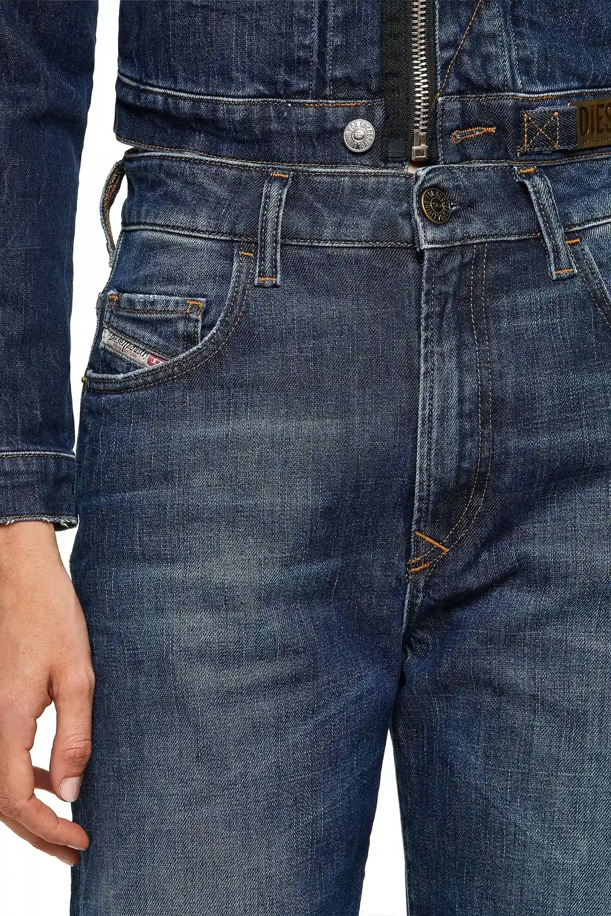 Blue Straight Jeans-D-Reggy
