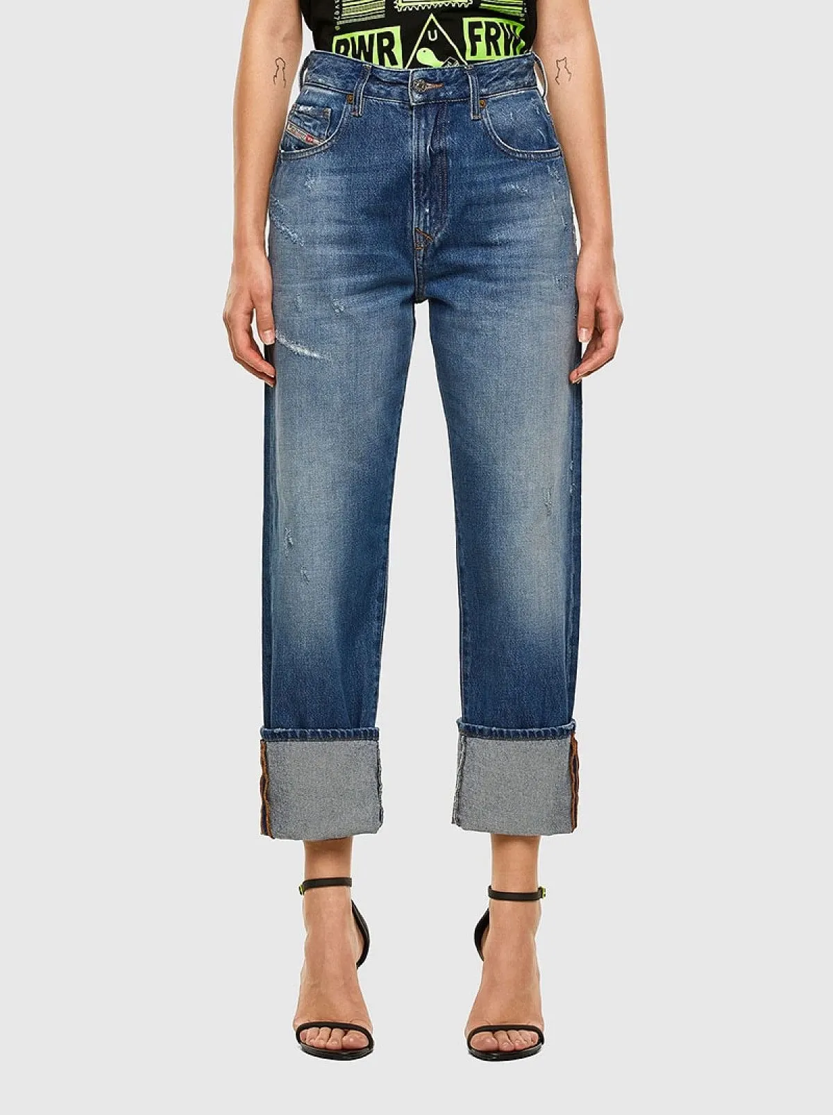 Blue Straight Jeans-D-Reggy