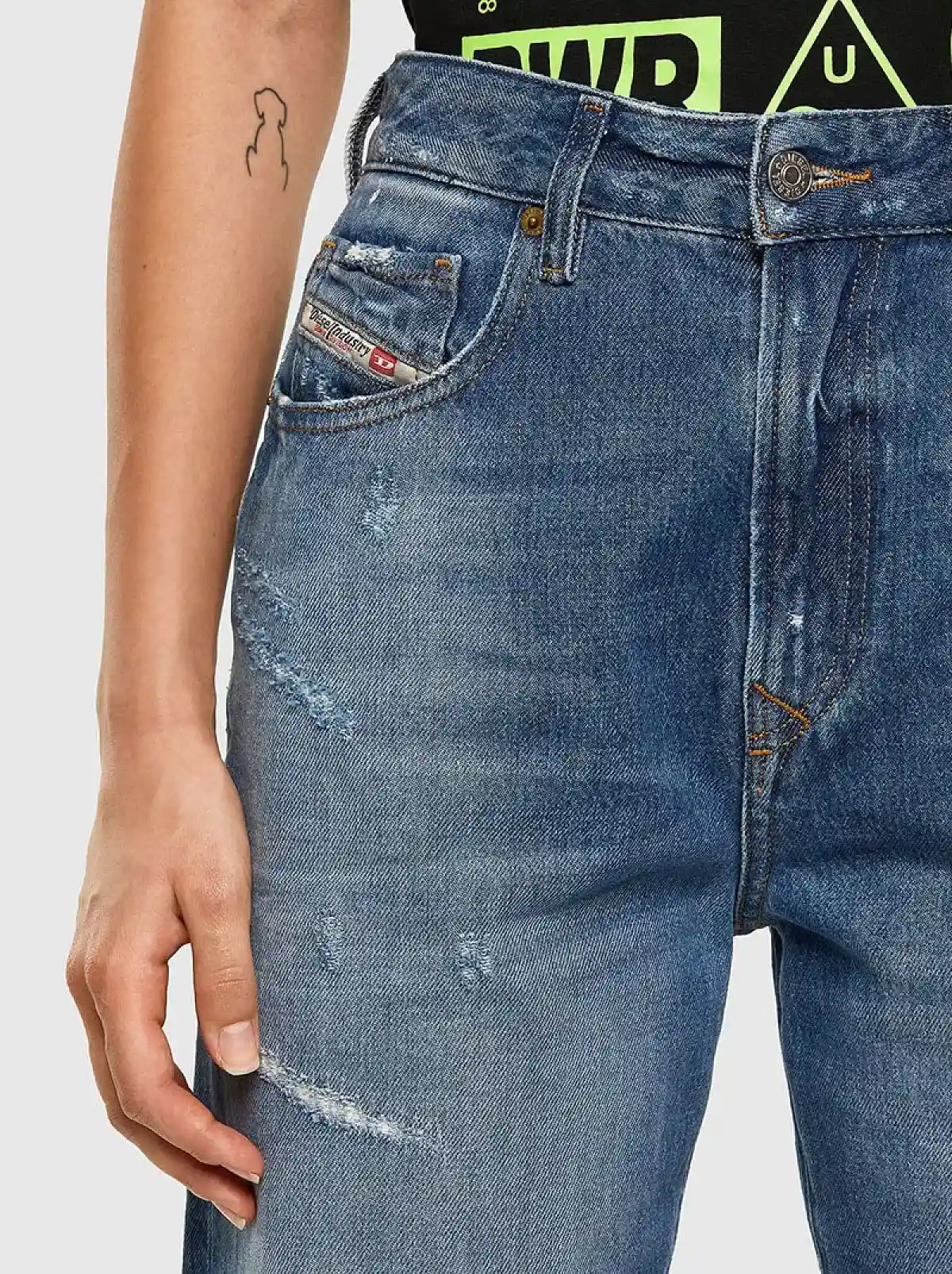 Blue Straight Jeans-D-Reggy