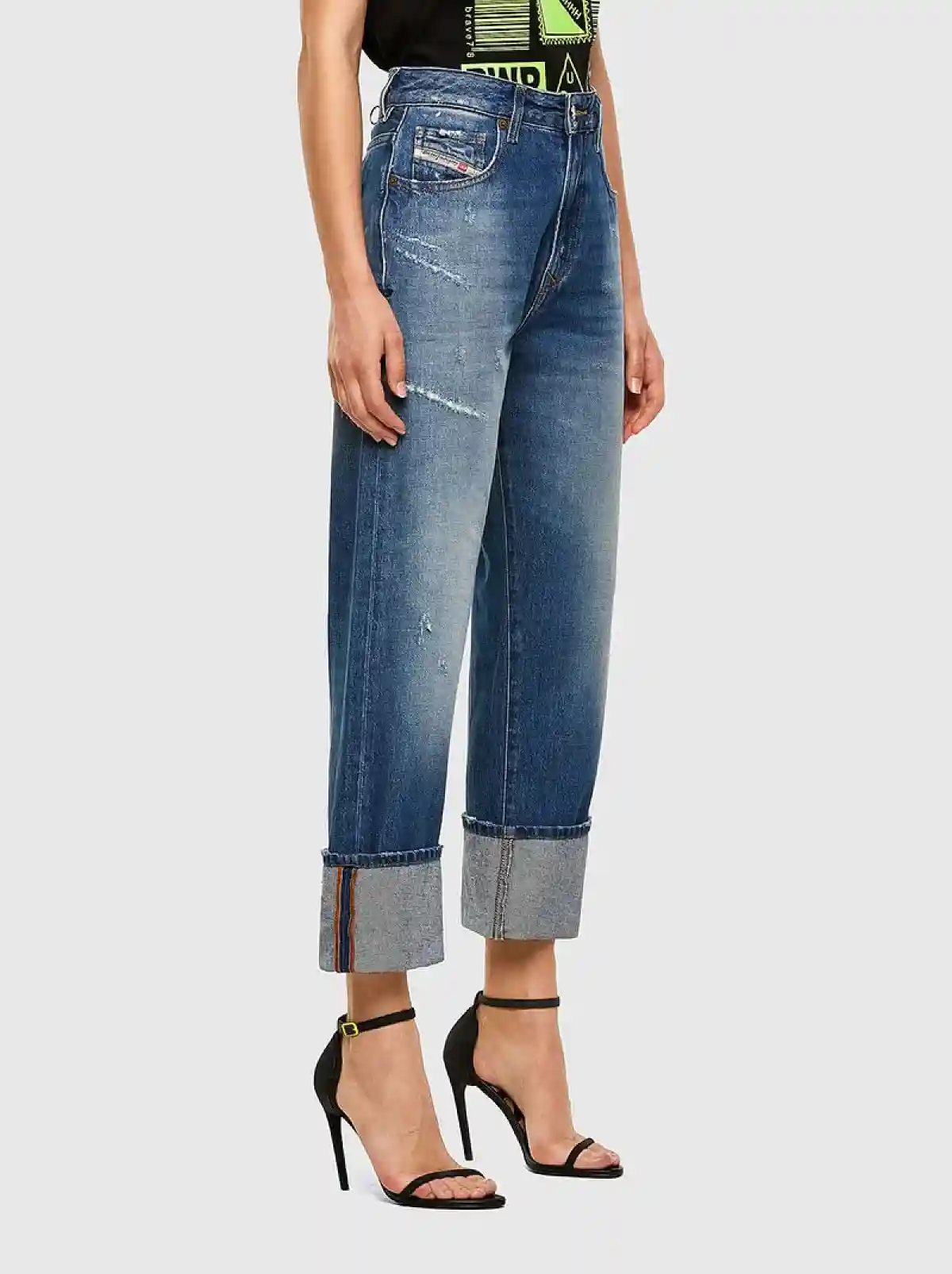 Blue Straight Jeans-D-Reggy