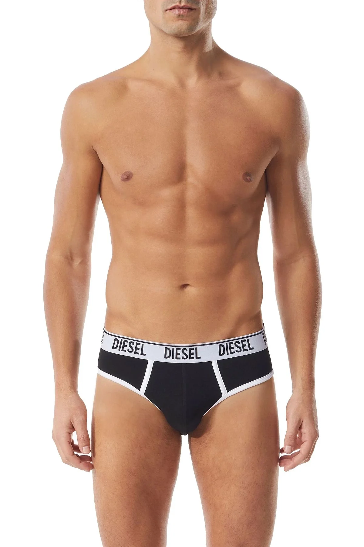 Black Two-pack of briefs with contrast binding