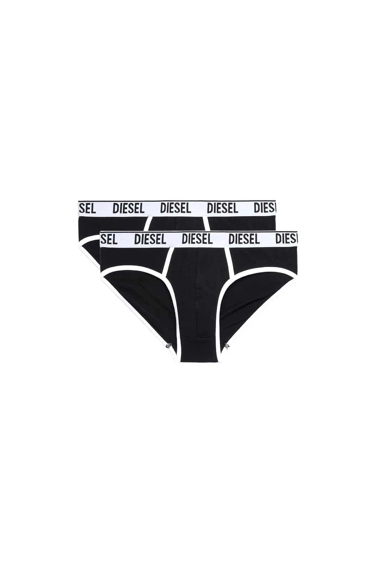 Black Two-pack of briefs with contrast binding