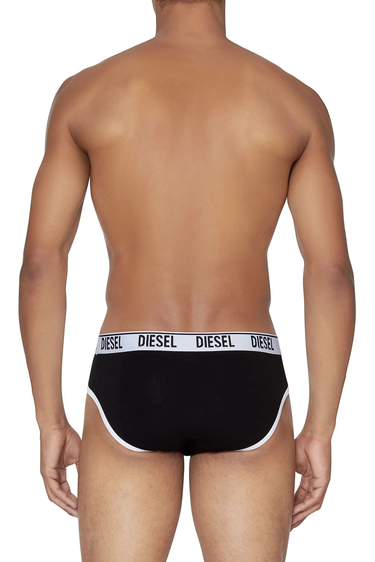 Black and Grey Two-pack of briefs with contrast binding