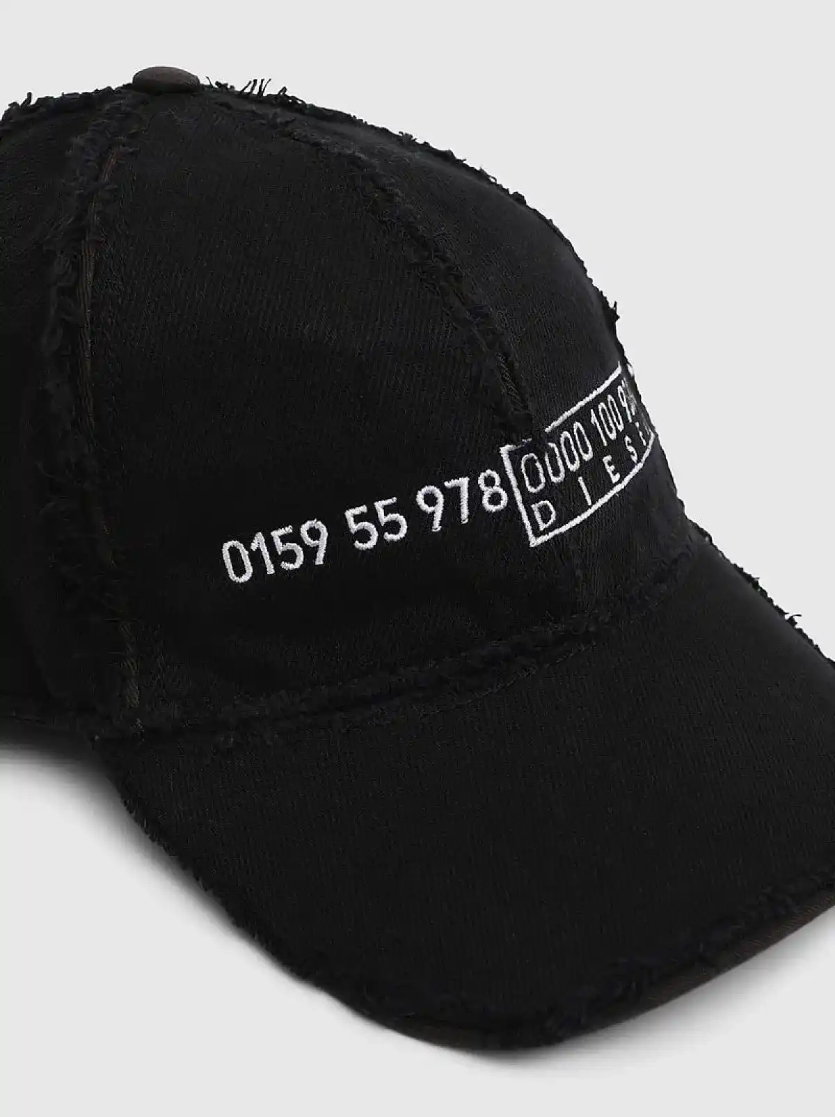 Black Baseball cap in bull denim
