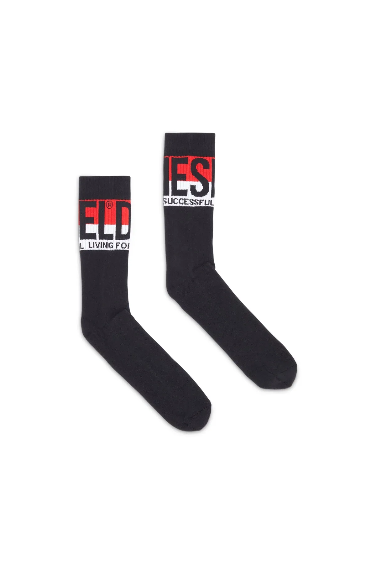 Black Socks with maxi logo cuffs