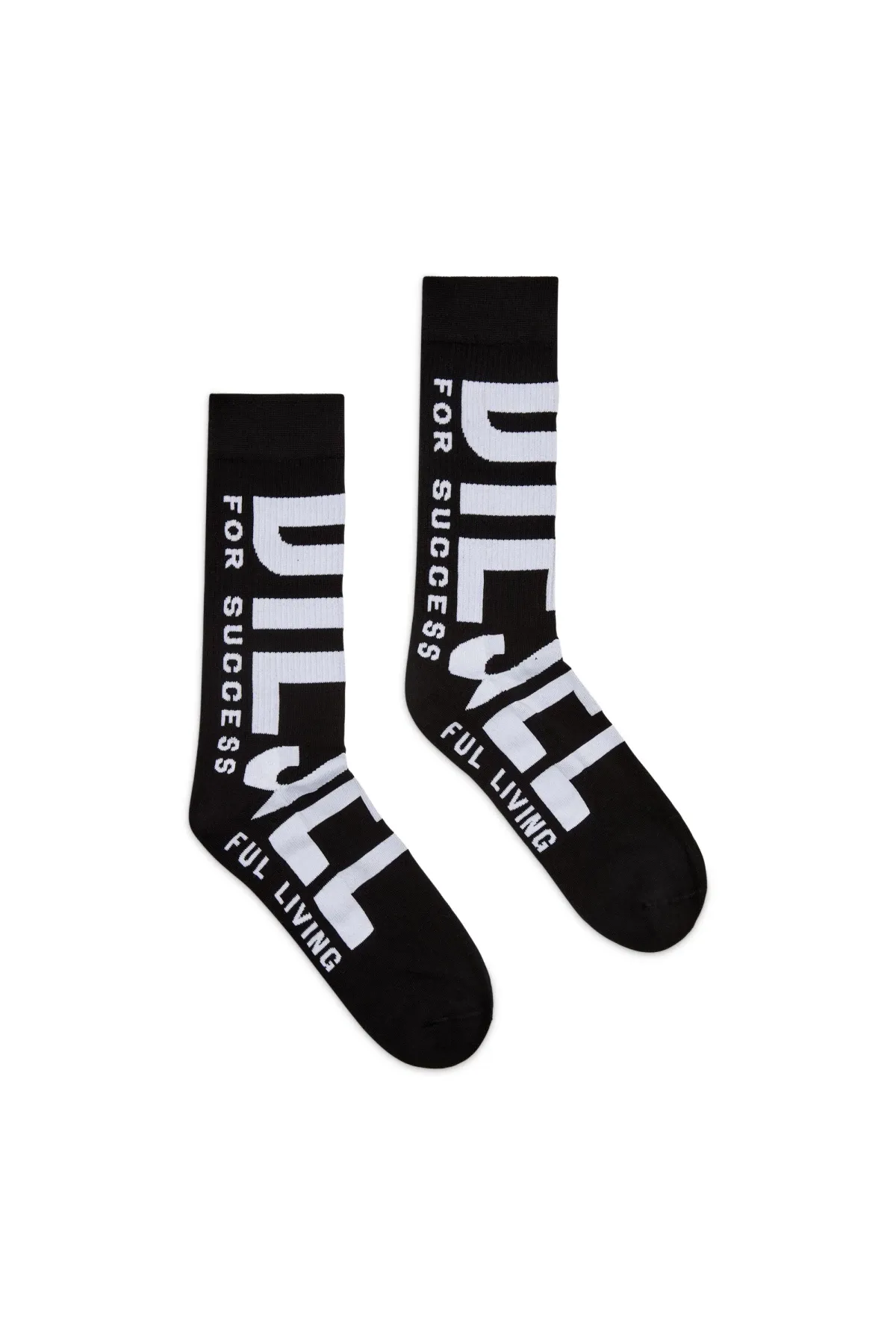 Black Socks with oversized logo