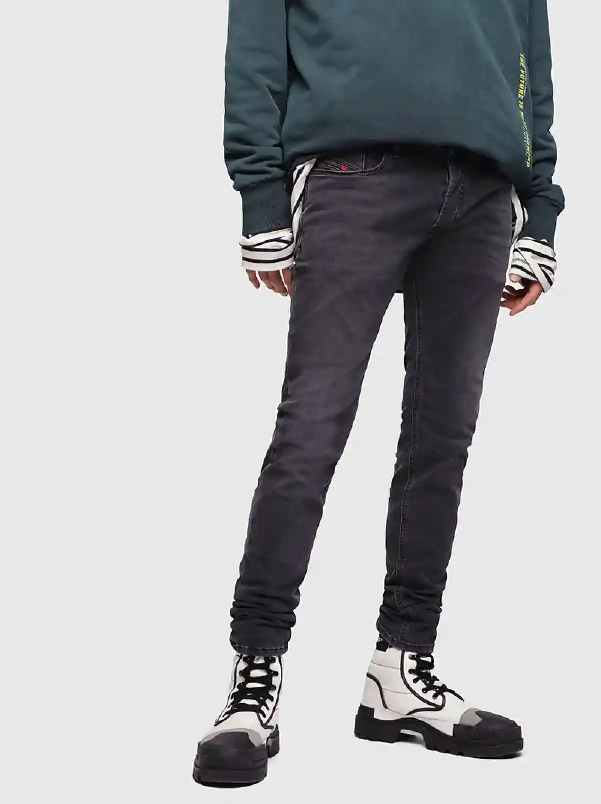 Blue Skinny Fit-Sleenker-Jeans