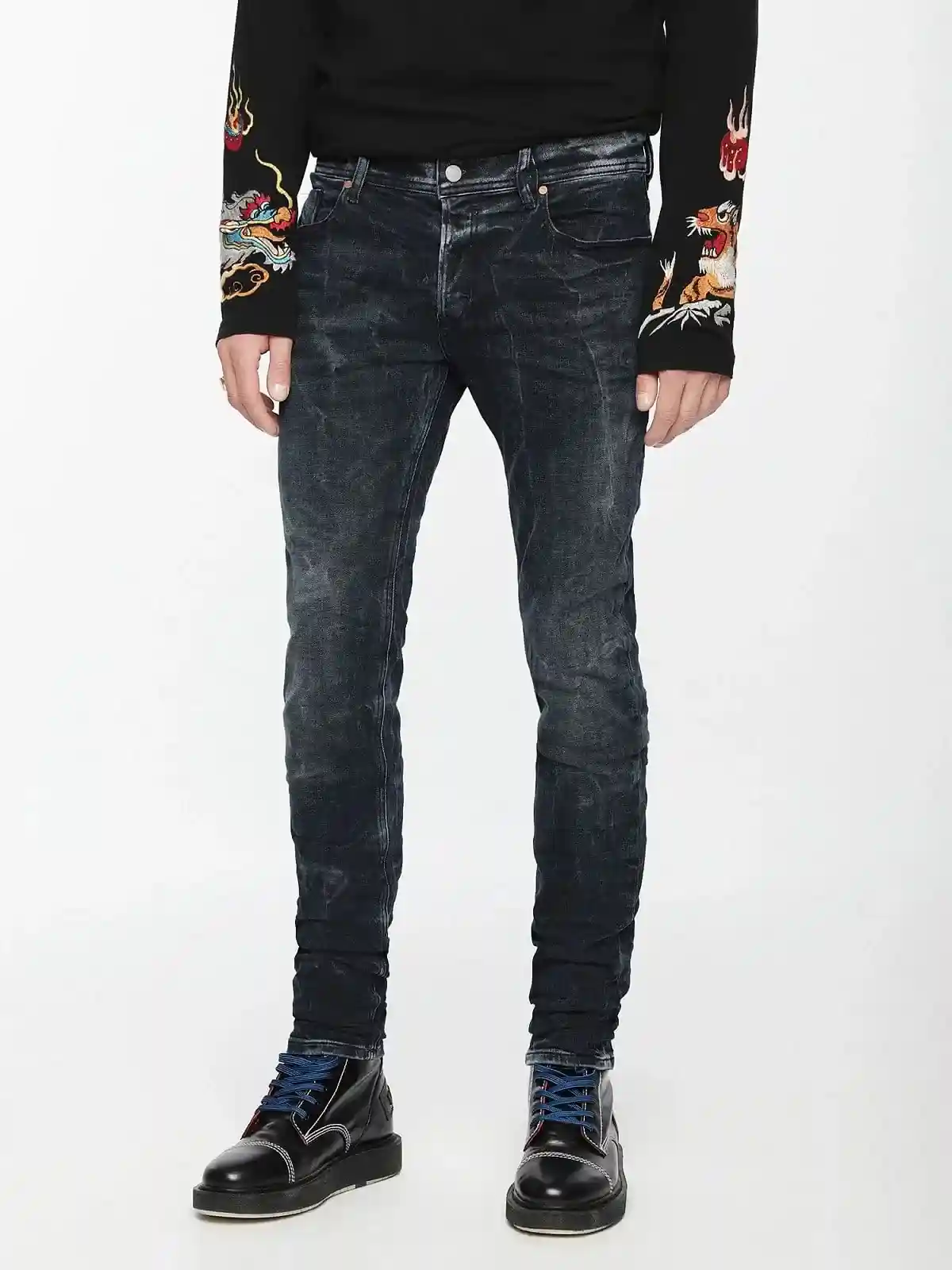 Black Skinny Fit-Sleenker-Jeans