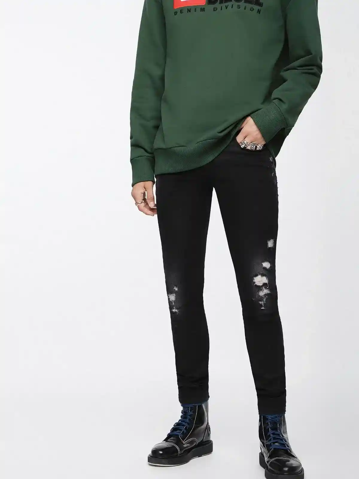 Black Skinny Fit-Sleenker-Jeans