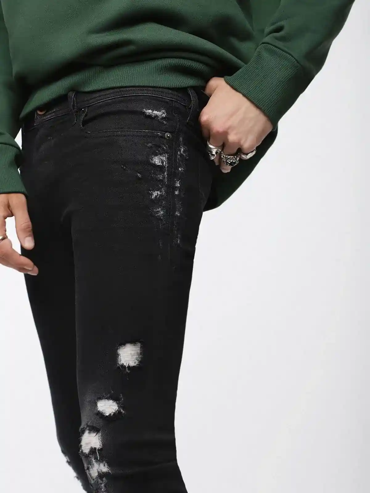 Black Skinny Fit-Sleenker-Jeans