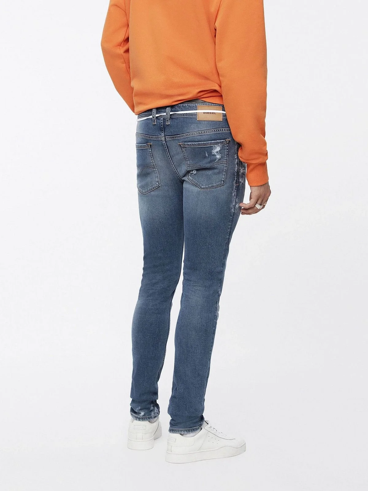Blue Skinny Fit-Sleenker-Jeans