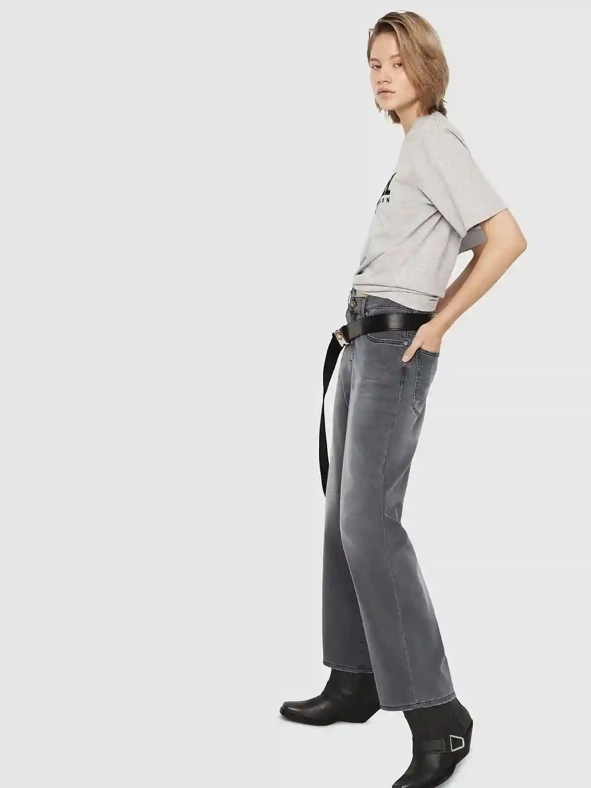 Black Wide-Widee JoggJeans