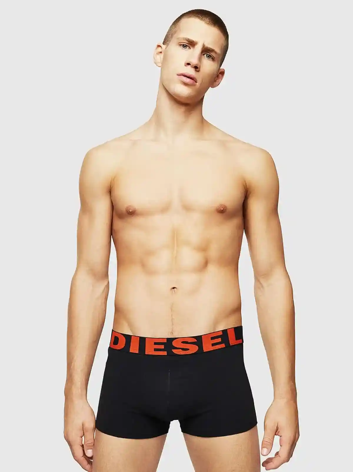 Black 3 pack trunks with coloured waistband