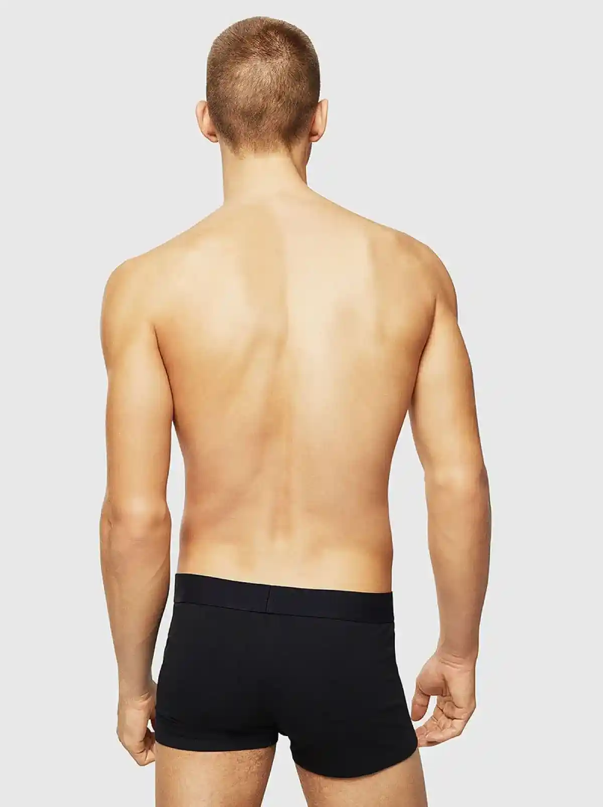 Black 3 pack trunks with coloured waistband