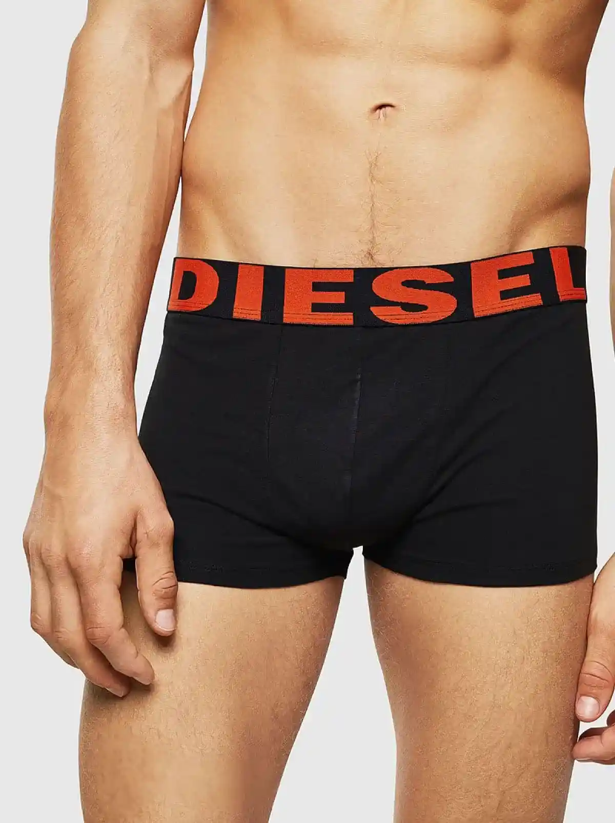 Black 3 pack trunks with coloured waistband