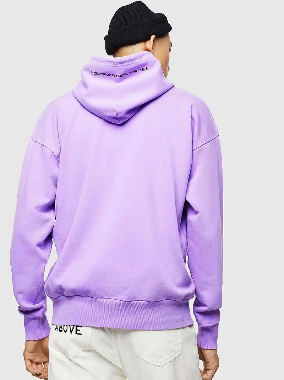 Purple Neon hoodie in with logo embroidery