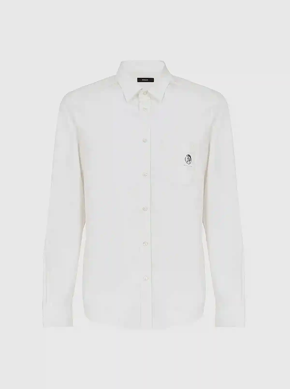 White Poplin shirt with Mohawk patch