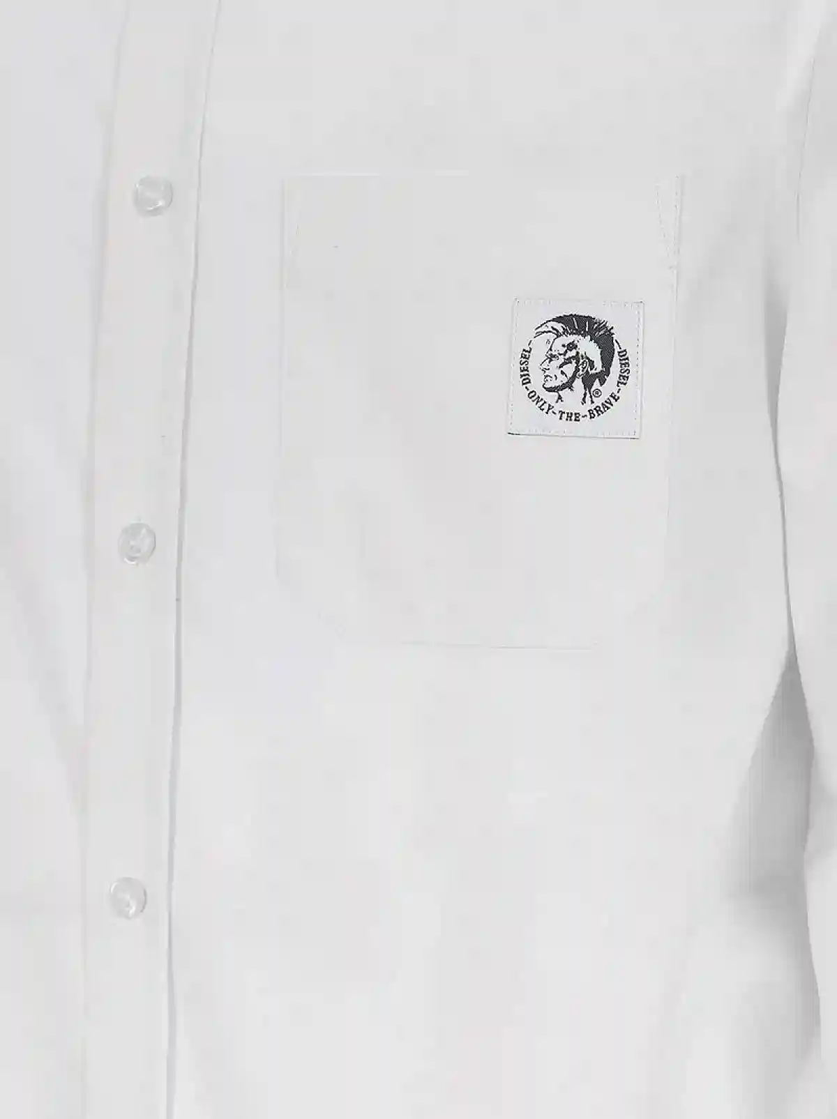 White Poplin shirt with Mohawk patch