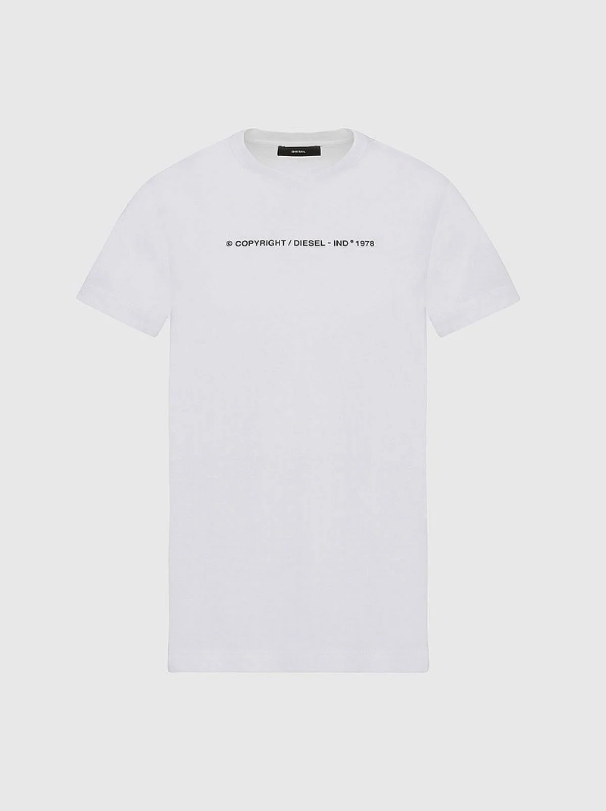 White Copyright logo T-shirt in cotton