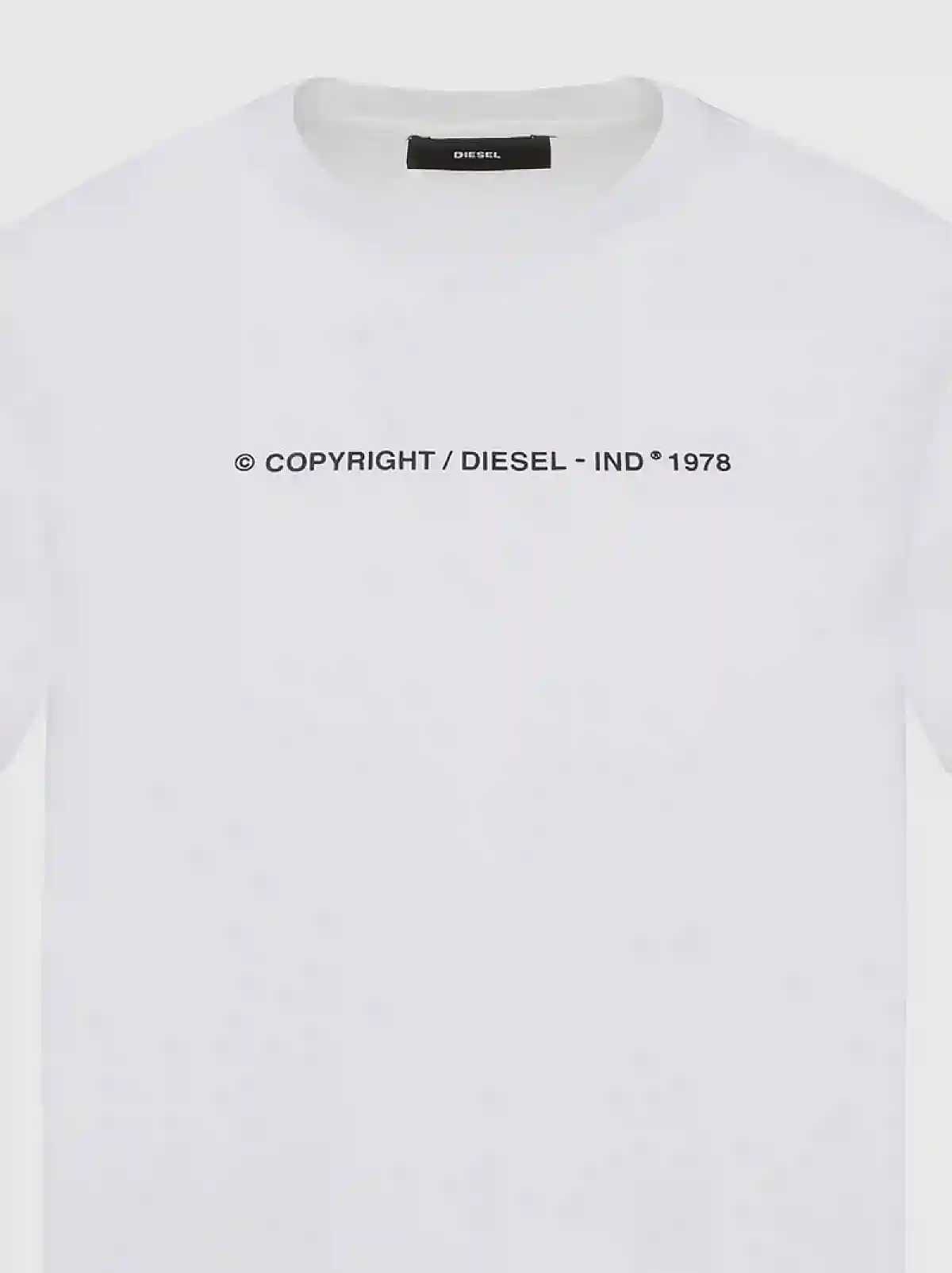 White Copyright logo T-shirt in cotton