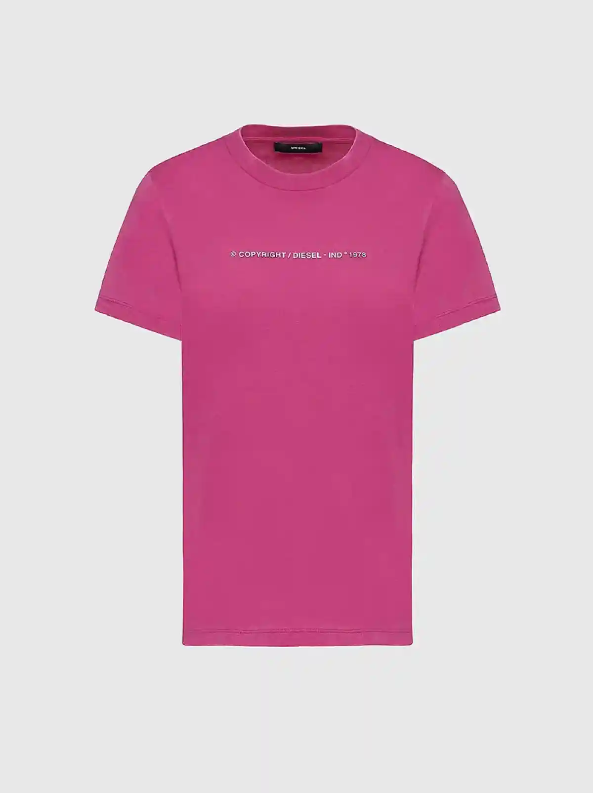 Pink Copyright logo T-shirt in cotton