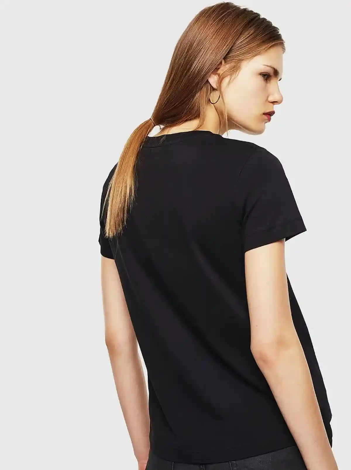 Black Copyright logo T-shirt in cotton