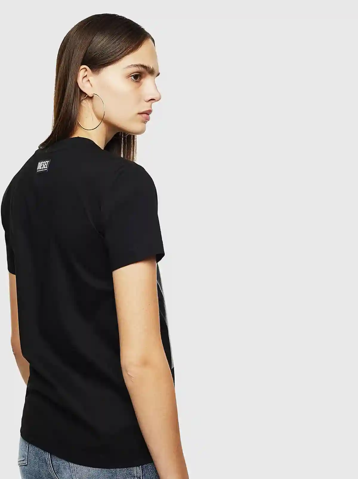 Black T-shirt with photo print