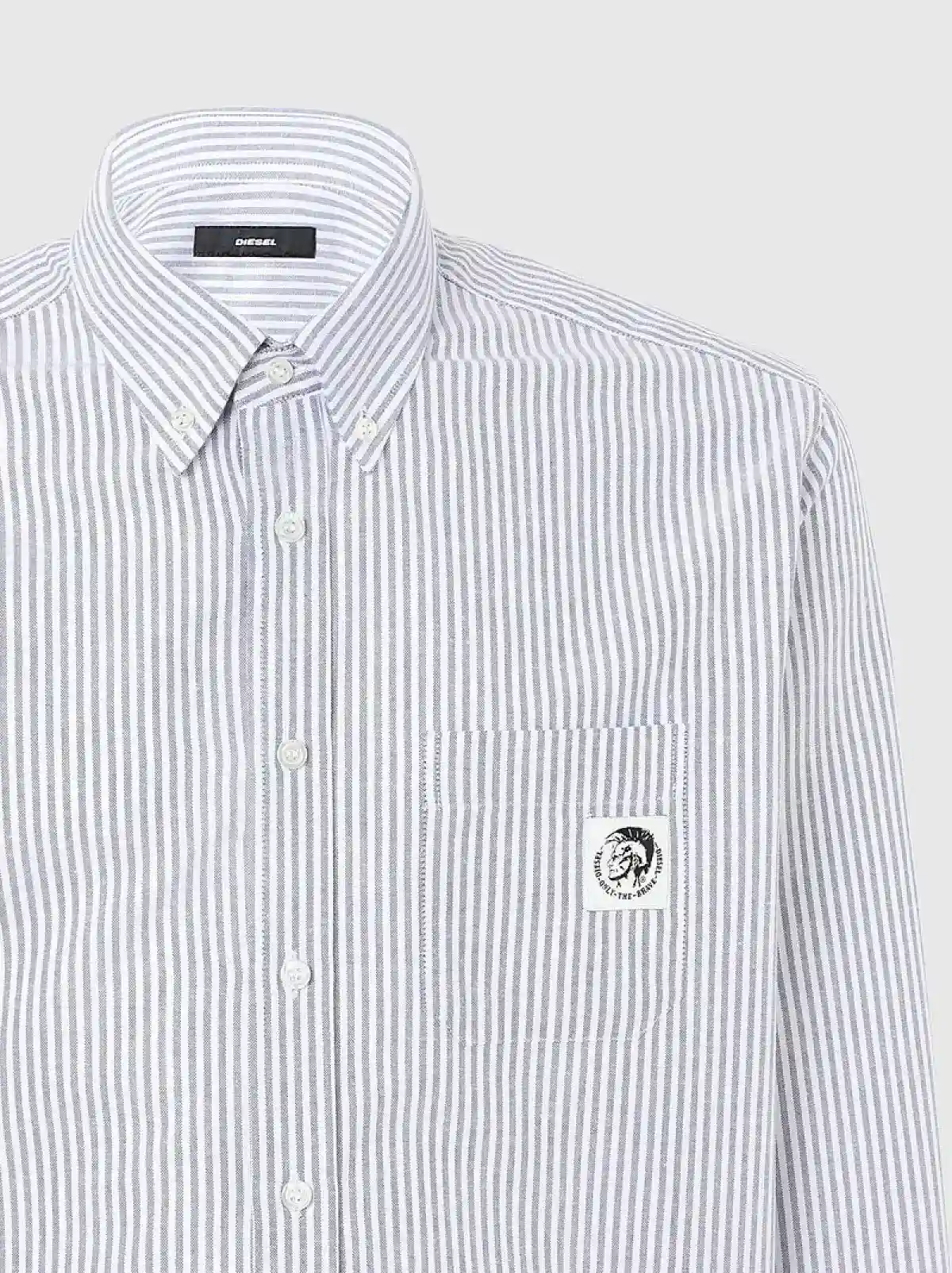 Multicolor Striped shirt with Mohawk patch
