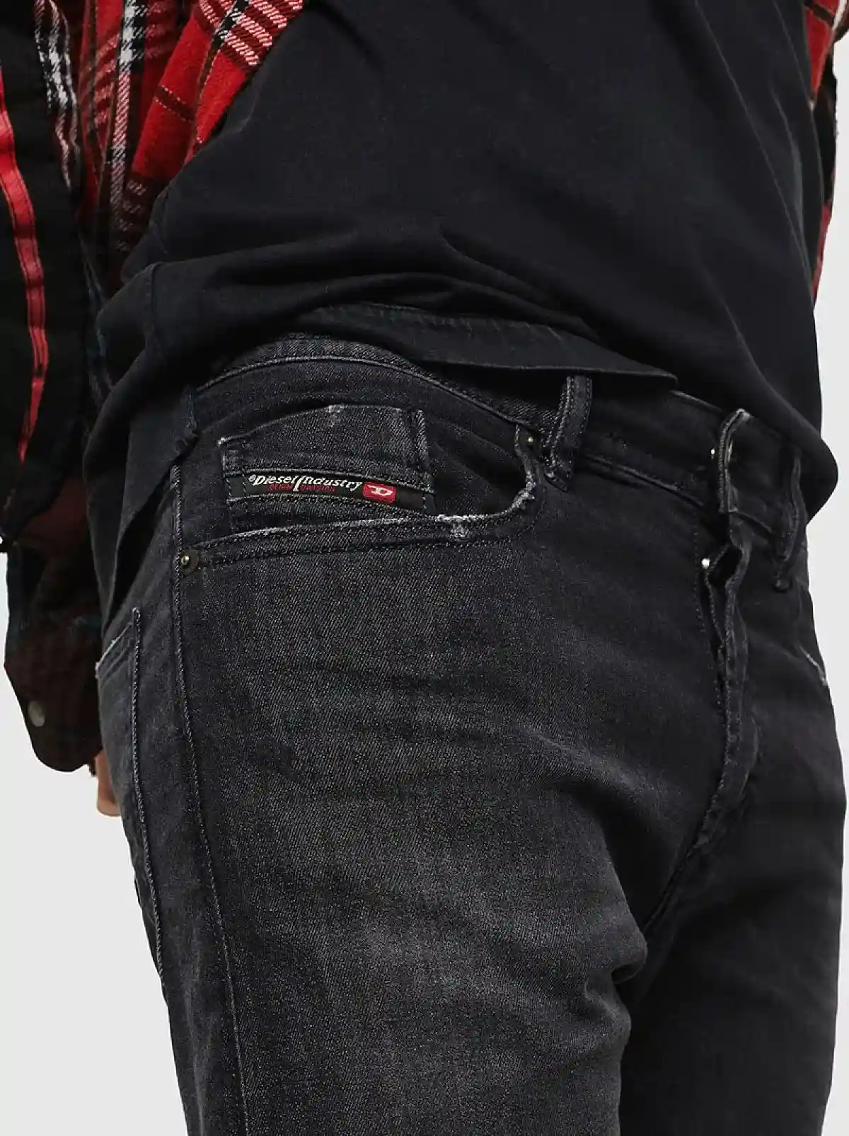 Black Tapered fit Jeans- Buster