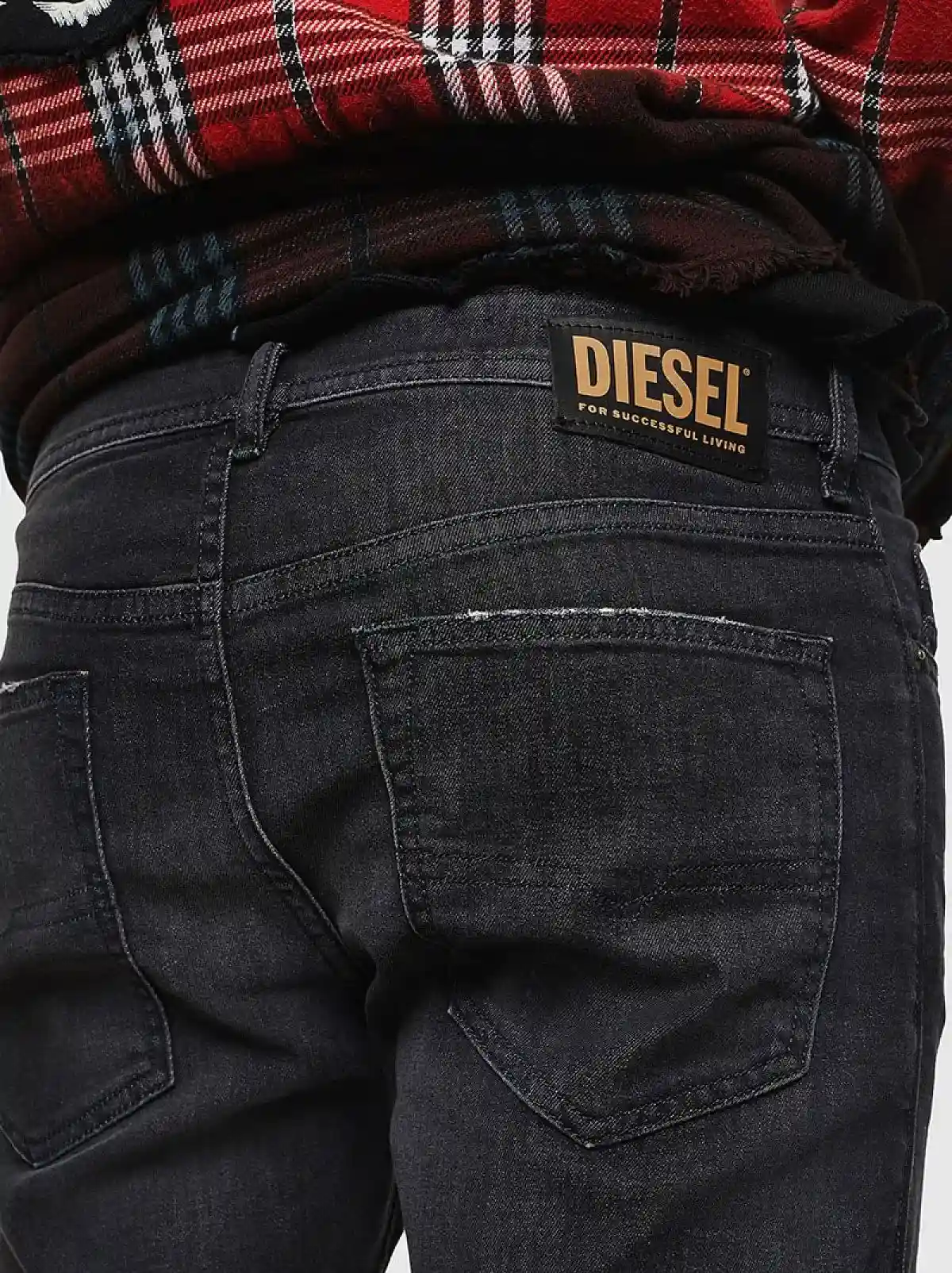 Black Tapered fit Jeans- Buster