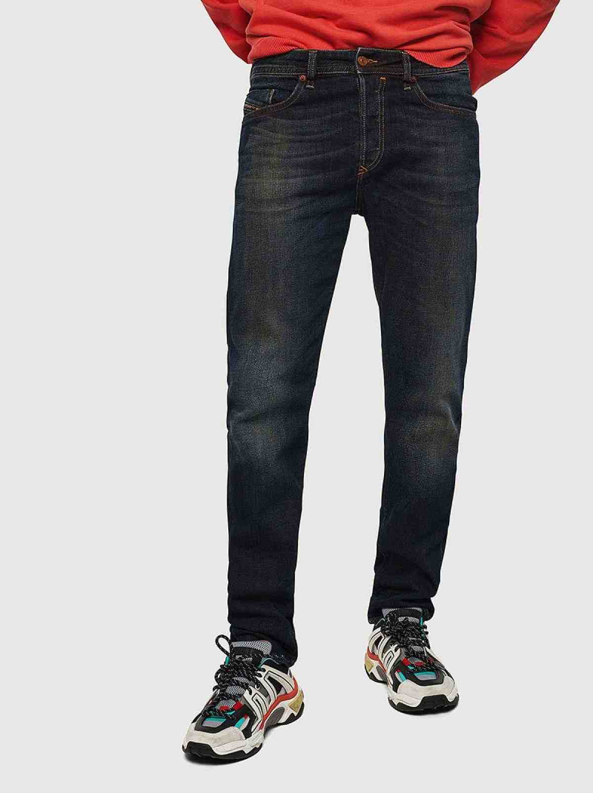Blue Tapered fit Jeans-Buster