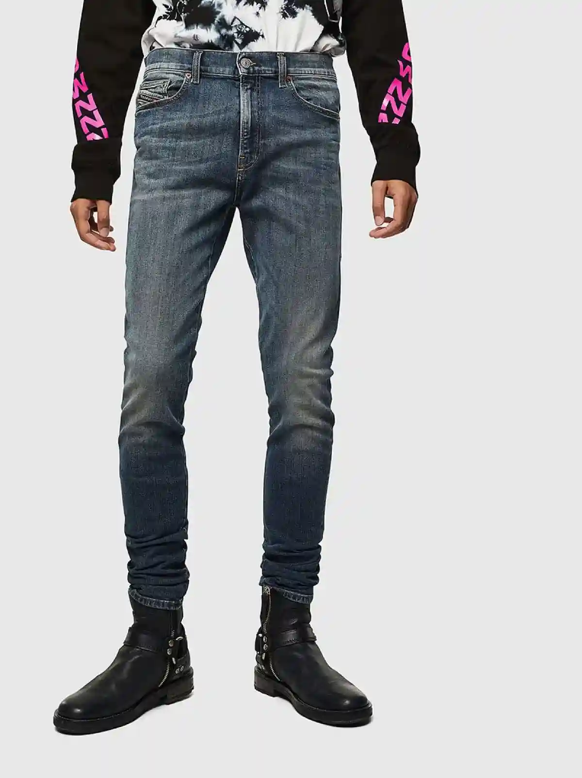 Blue Skinny fit Jeans-D-Amny