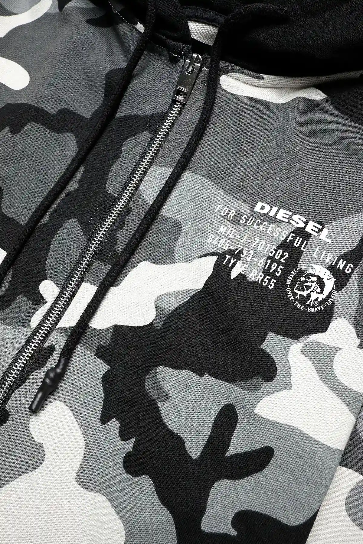 Multicolor Hoodie with camo print