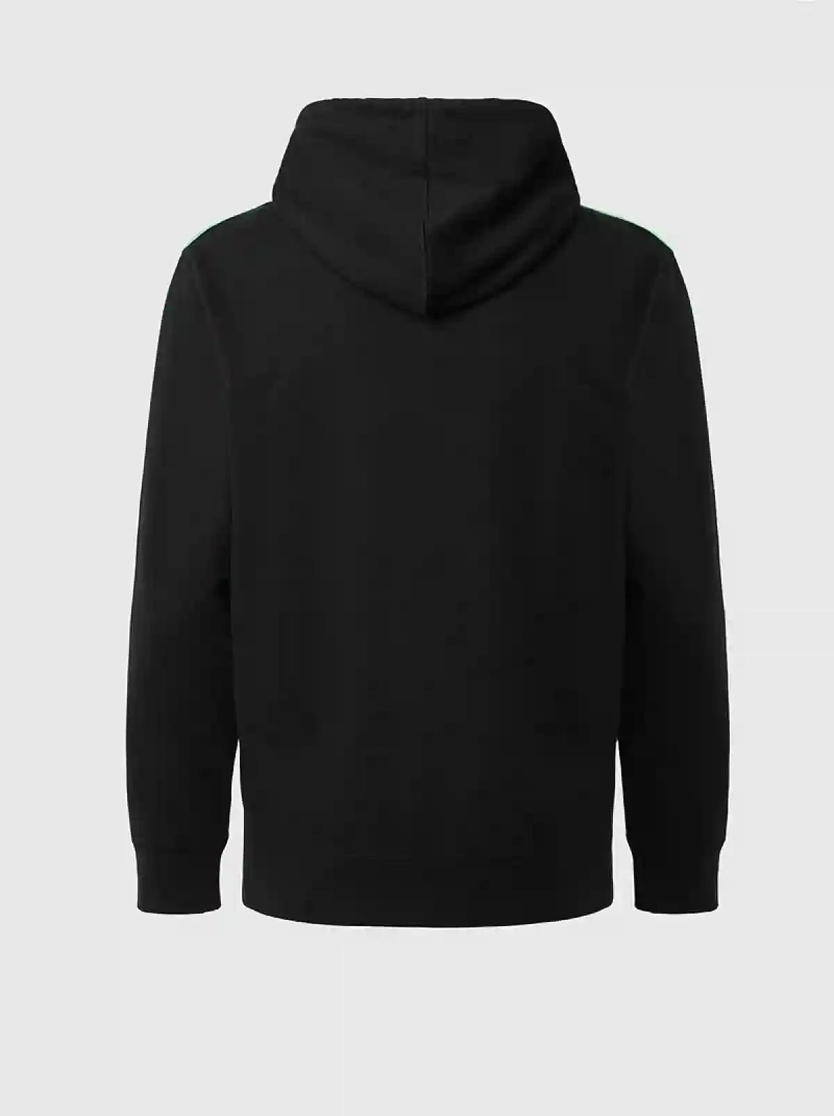 Multicolor Zip-up hoodie with knitted logo bands