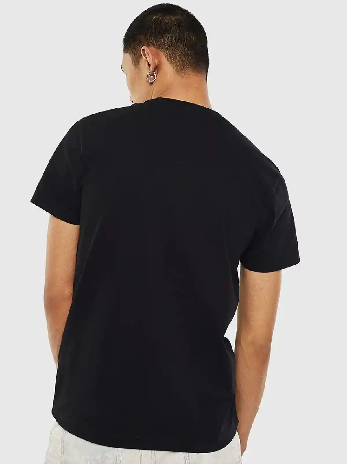 Black Logo T-shirt with PVC tape