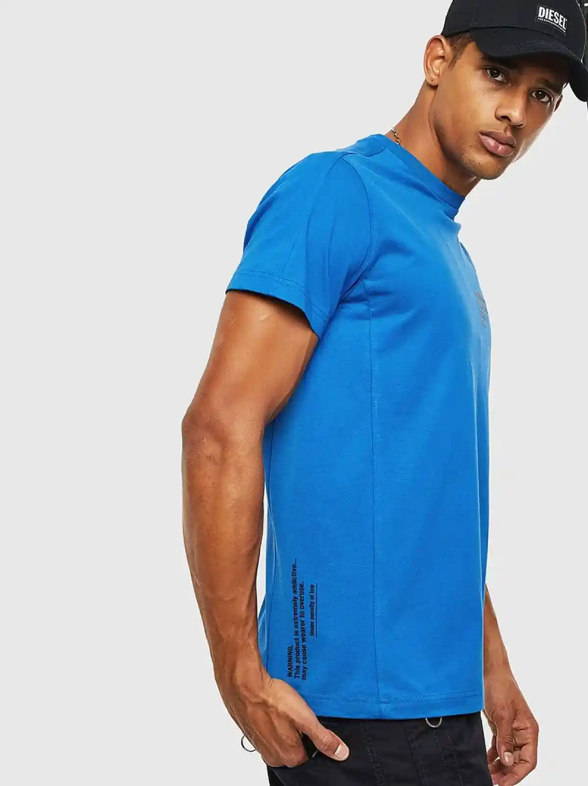 Blue T-shirt with Diesel Industry print