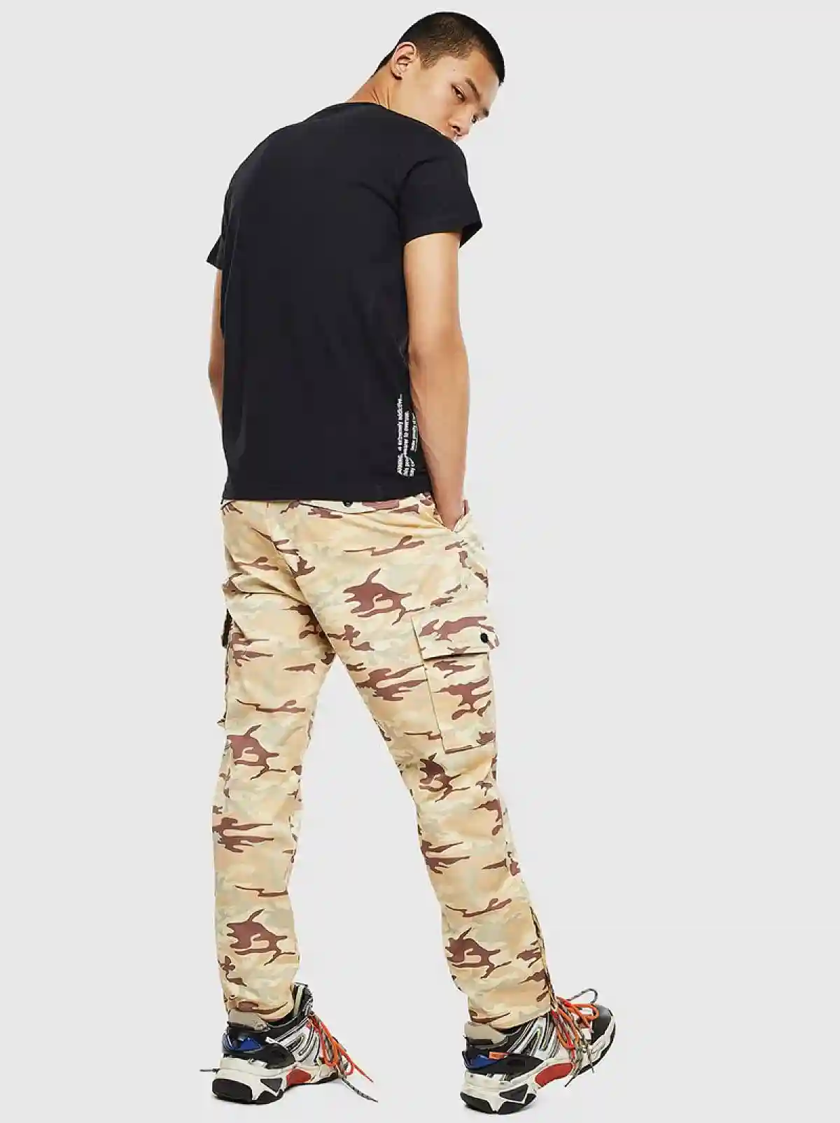 Black T-shirt with Diesel Industry print