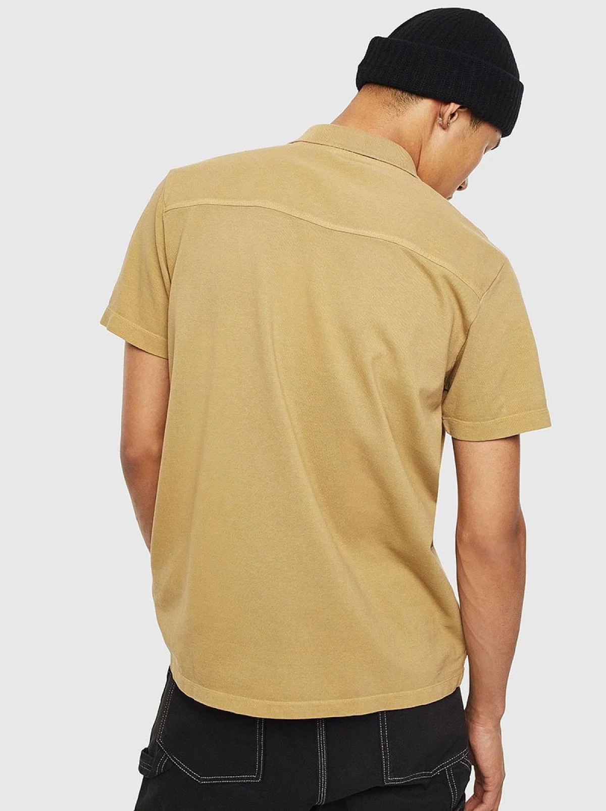 Brown Polo shirt with Mohawk patch