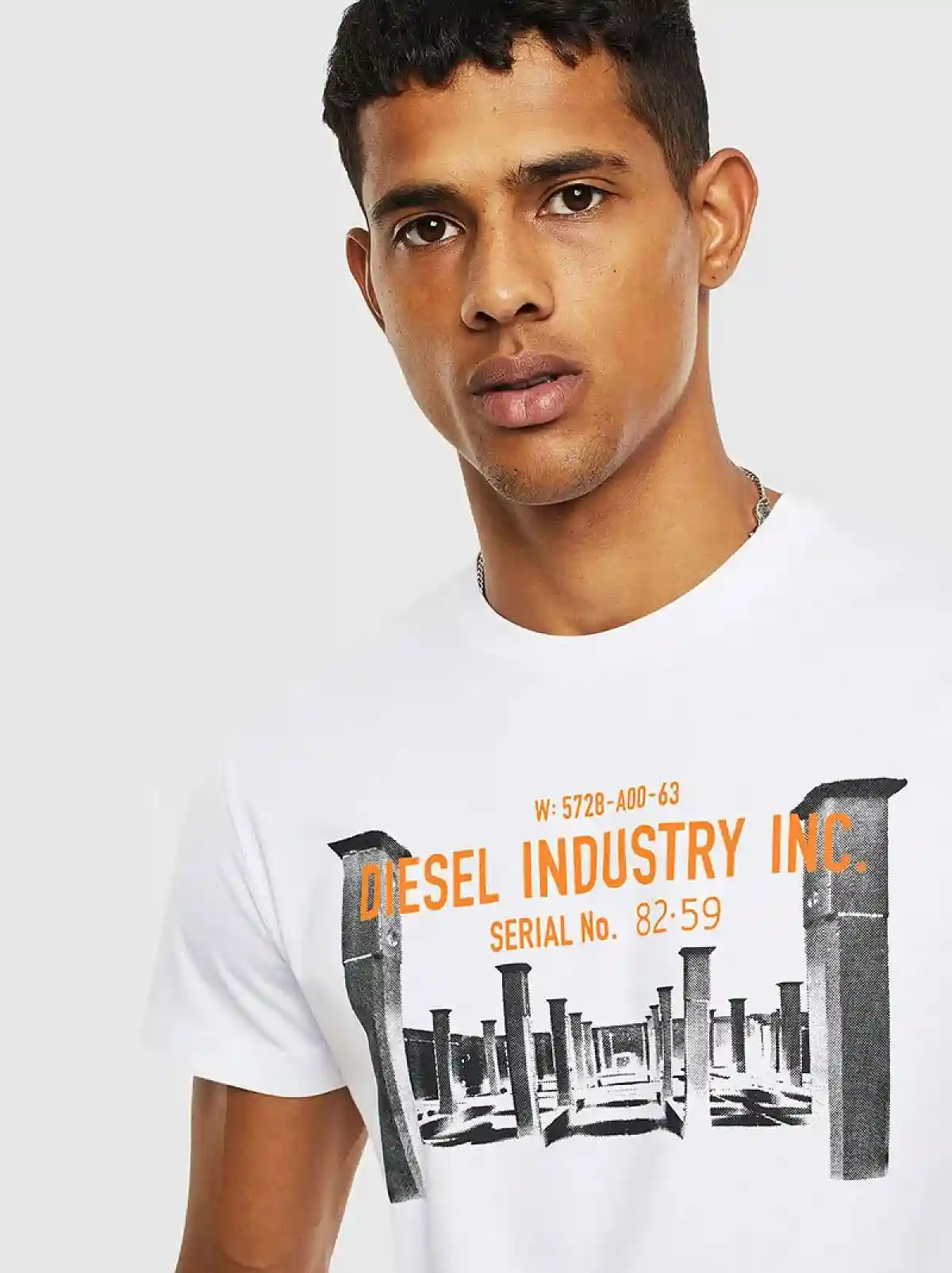 White T-shirt with Diesel Industry logo