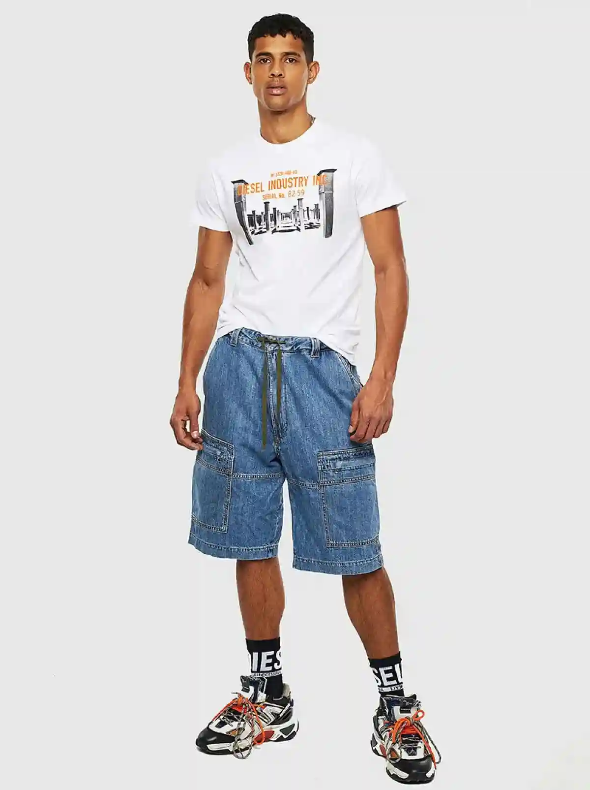White T-shirt with Diesel Industry logo