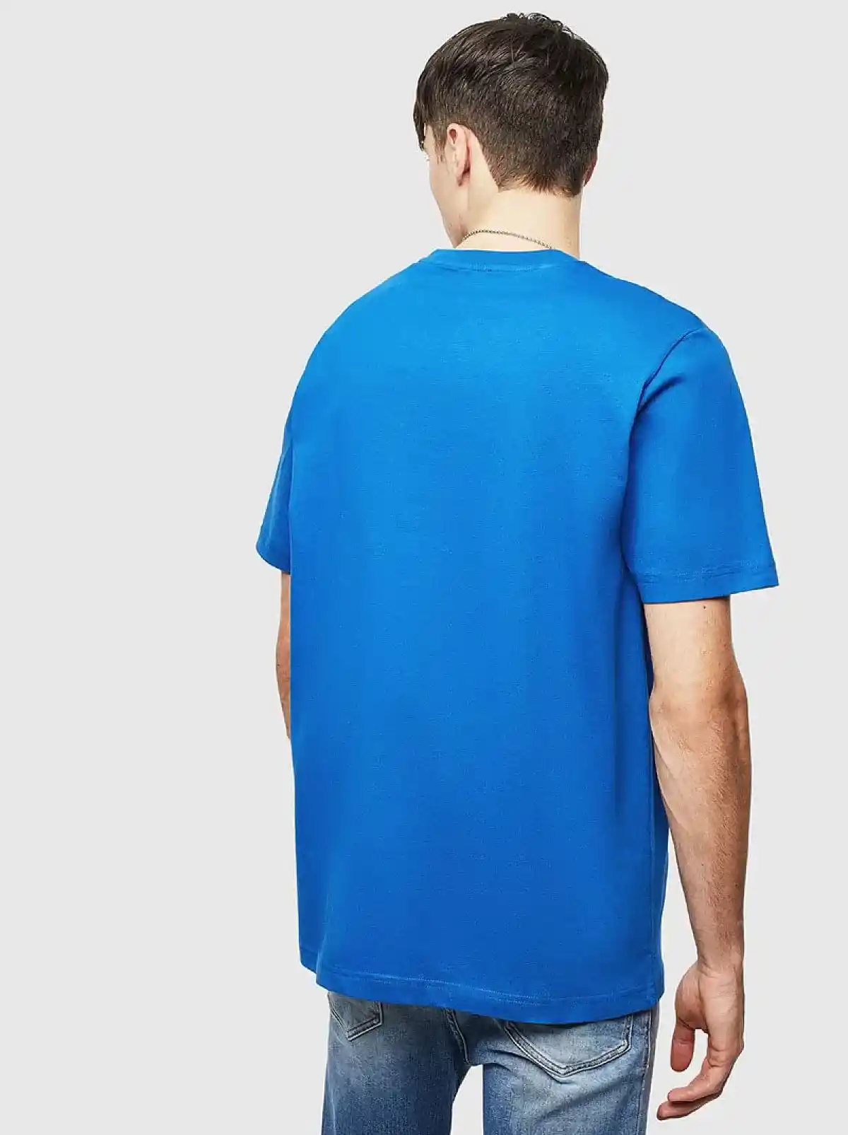 Blue T-shirt with spiked logo print