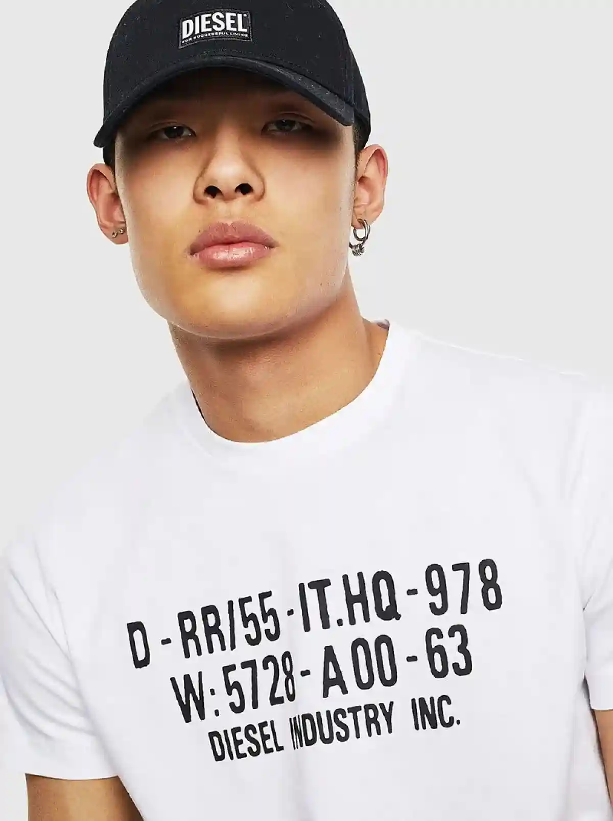 White T-shirt with faded 978 print