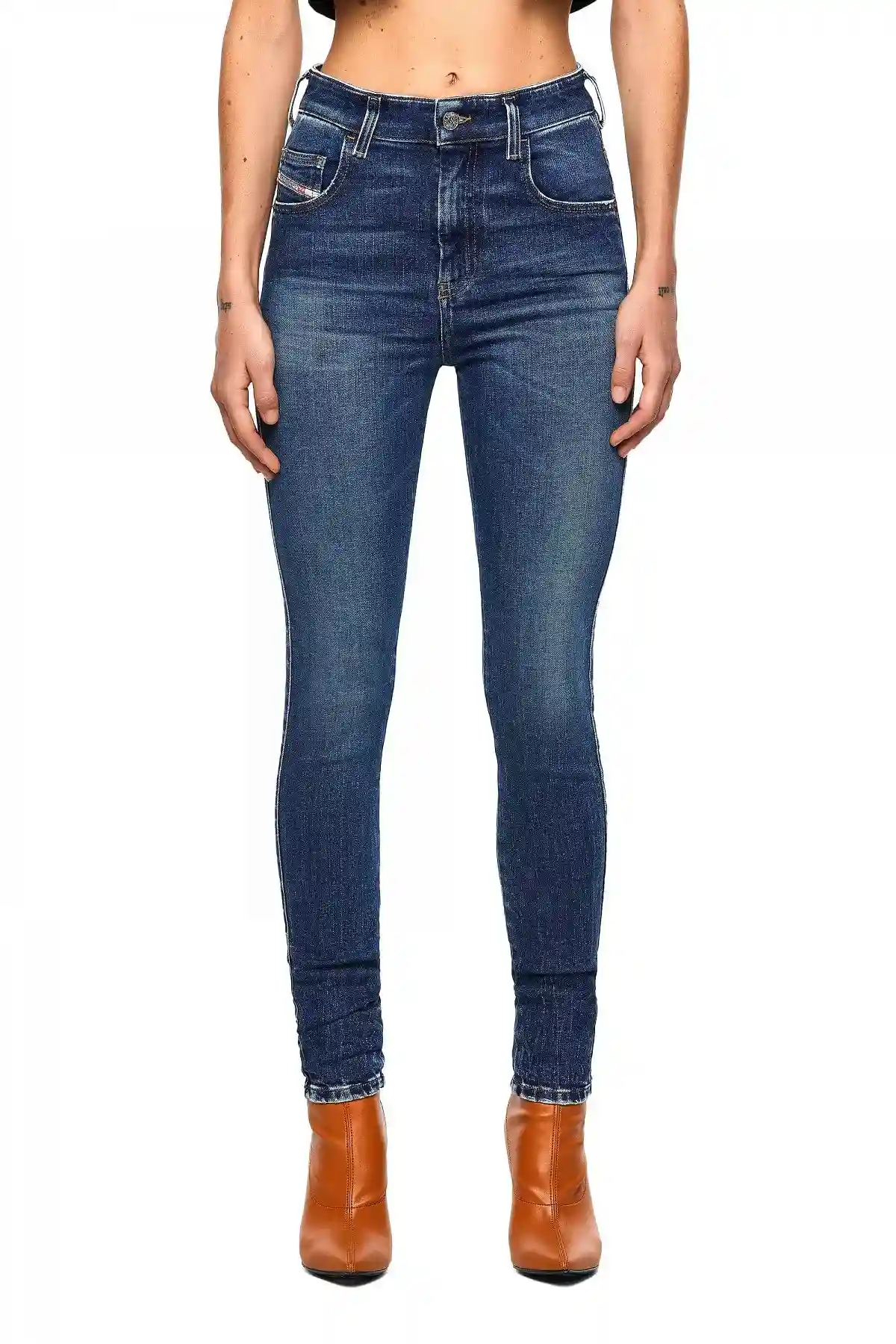 Blue Super skinny Jeans-1984 SLANDY-HIGH