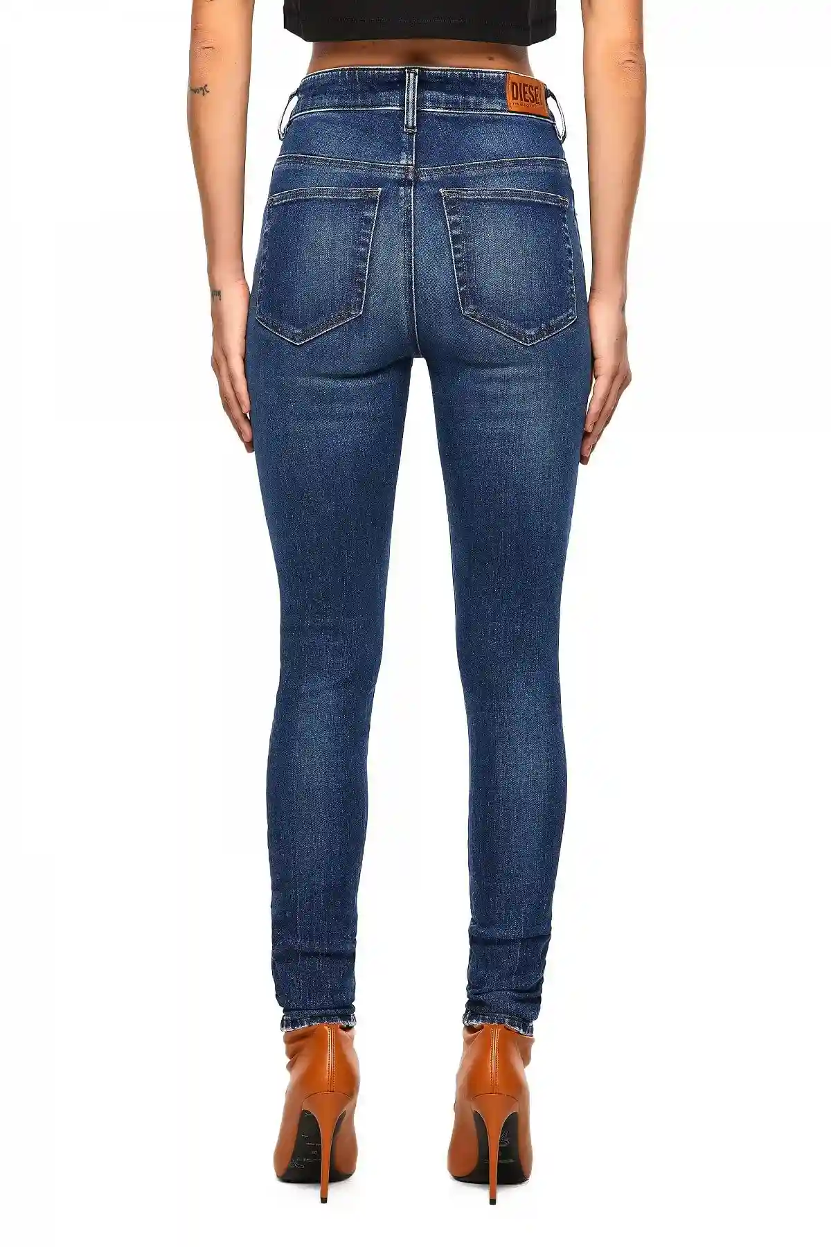 Blue Super skinny Jeans-1984 SLANDY-HIGH