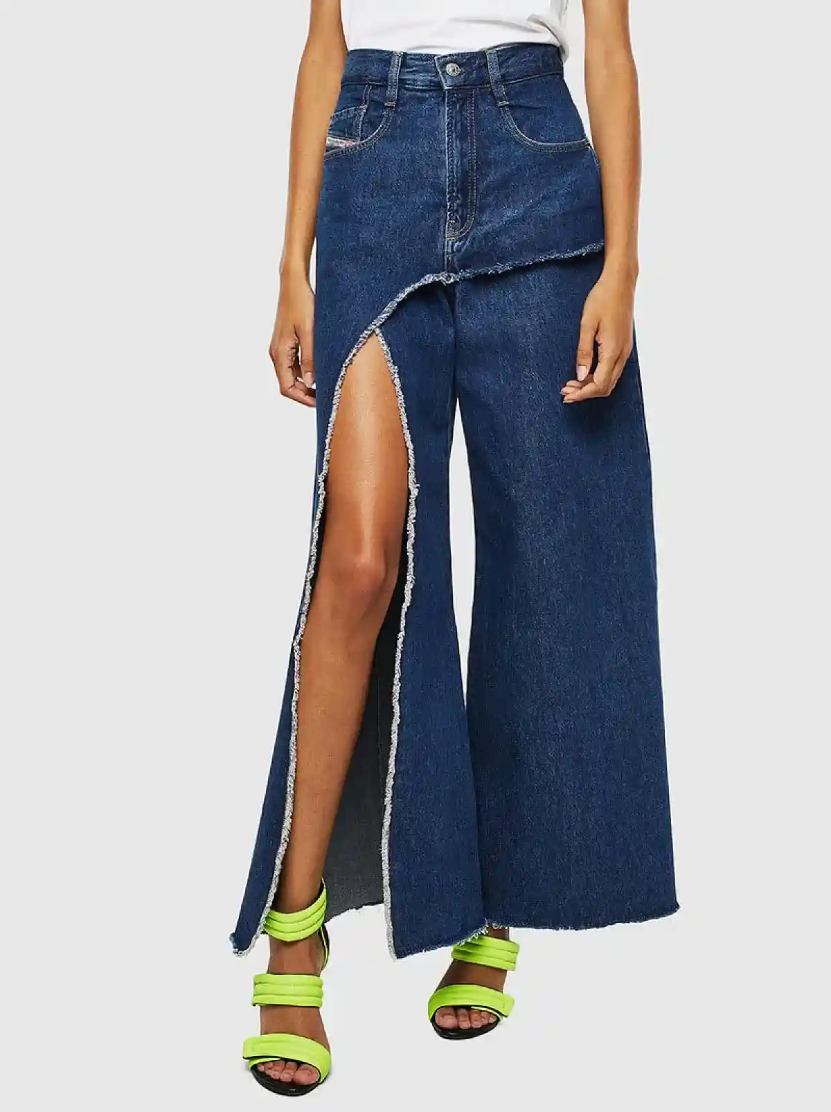 Blue Wide Fit Jeans-D-Izzier