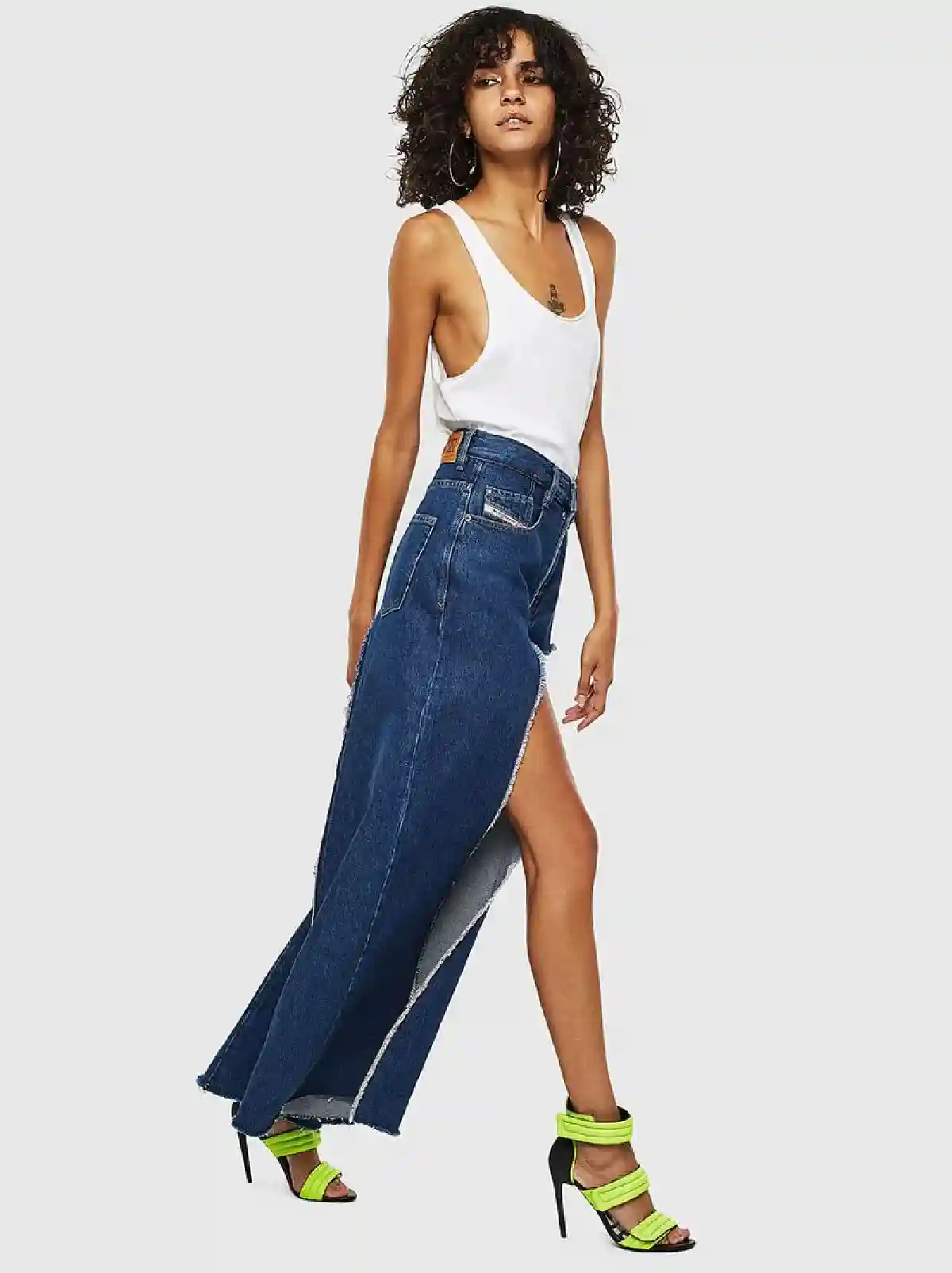 Blue Wide Fit Jeans-D-Izzier