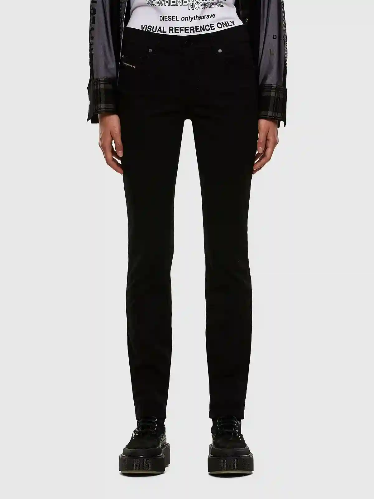 Black Straight Jeans-Sandy