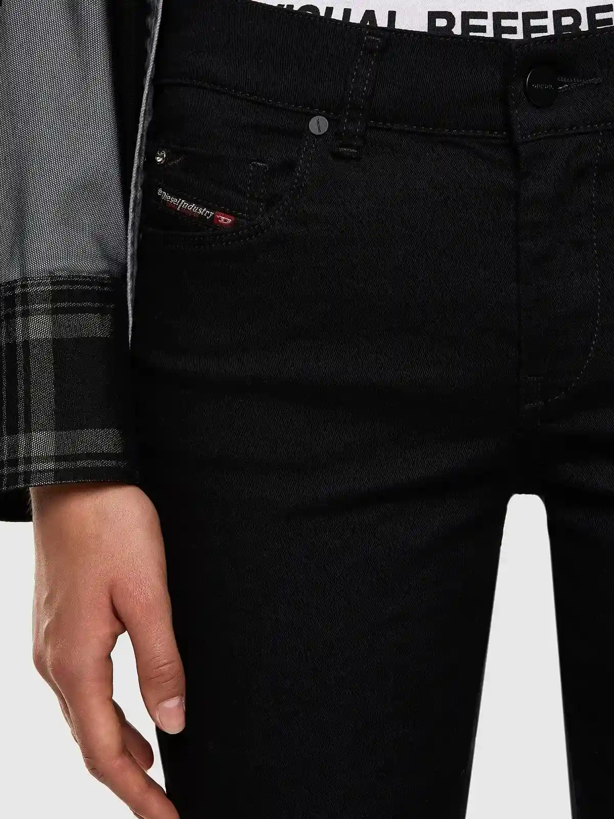 Black Straight Jeans-Sandy