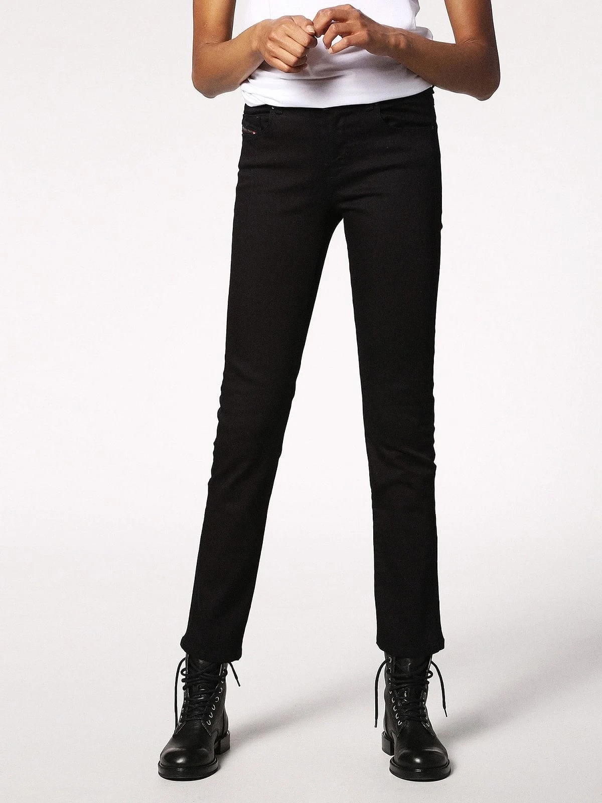Black Straight Fit Jeans- Sandy