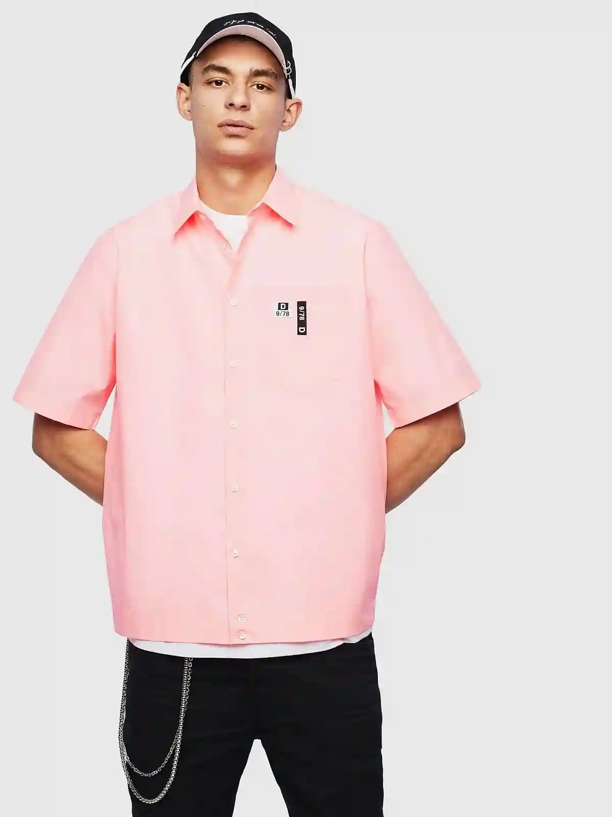 Blue Fluo short-sleeve shirt